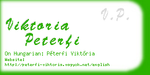 viktoria peterfi business card